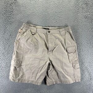 5.11 Tactical Shorts Mens 38 Beige Canvas Cargo Summer Travel Utility Workwear